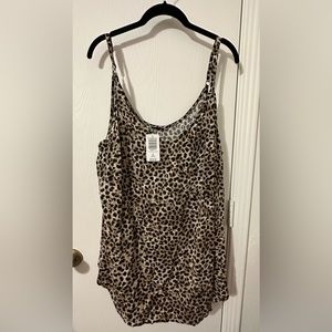 Torrid Leopard Satin and Lace Cami Top - Size 3
